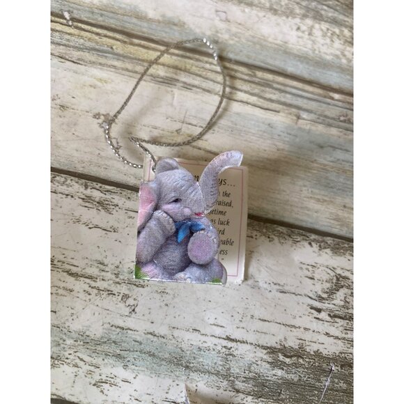 LuckyPhants #1041 Livingston Elephant Playing Cards Figurine Banberry Designs - Picture 4 of 13